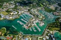 Aerial view of Marina Bas-du-Fort, Pointe-ÃÂ -Pitre, Grande-Terre, Guadeloupe, Caribbean Royalty Free Stock Photo